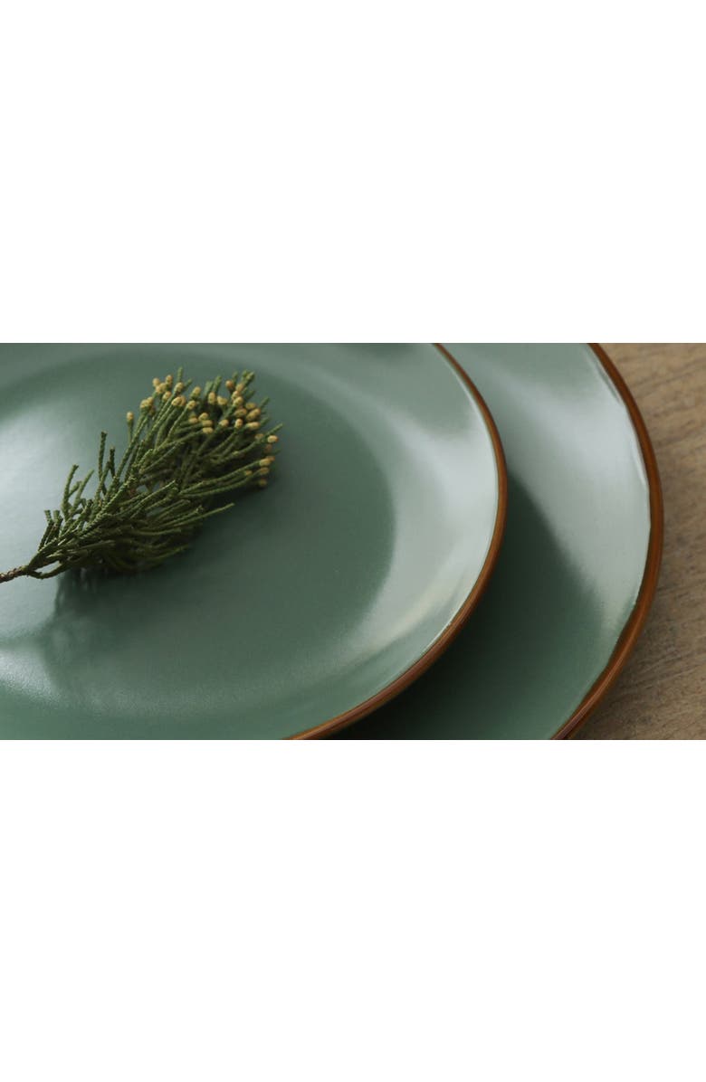 Stone Lain Brasa Stoneware 16-Piece Dinnerware Set, Alternate, color, Green