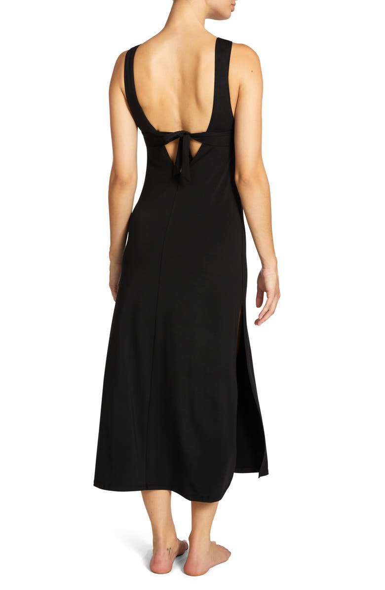 Robin Piccone Jane Chain Cover-Up Sundress, Alternate, color, Black