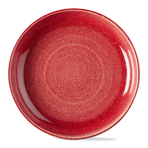 Tag Reactive Glaze Red Ceramic Dinner Plate Dishwasher Safe In Red