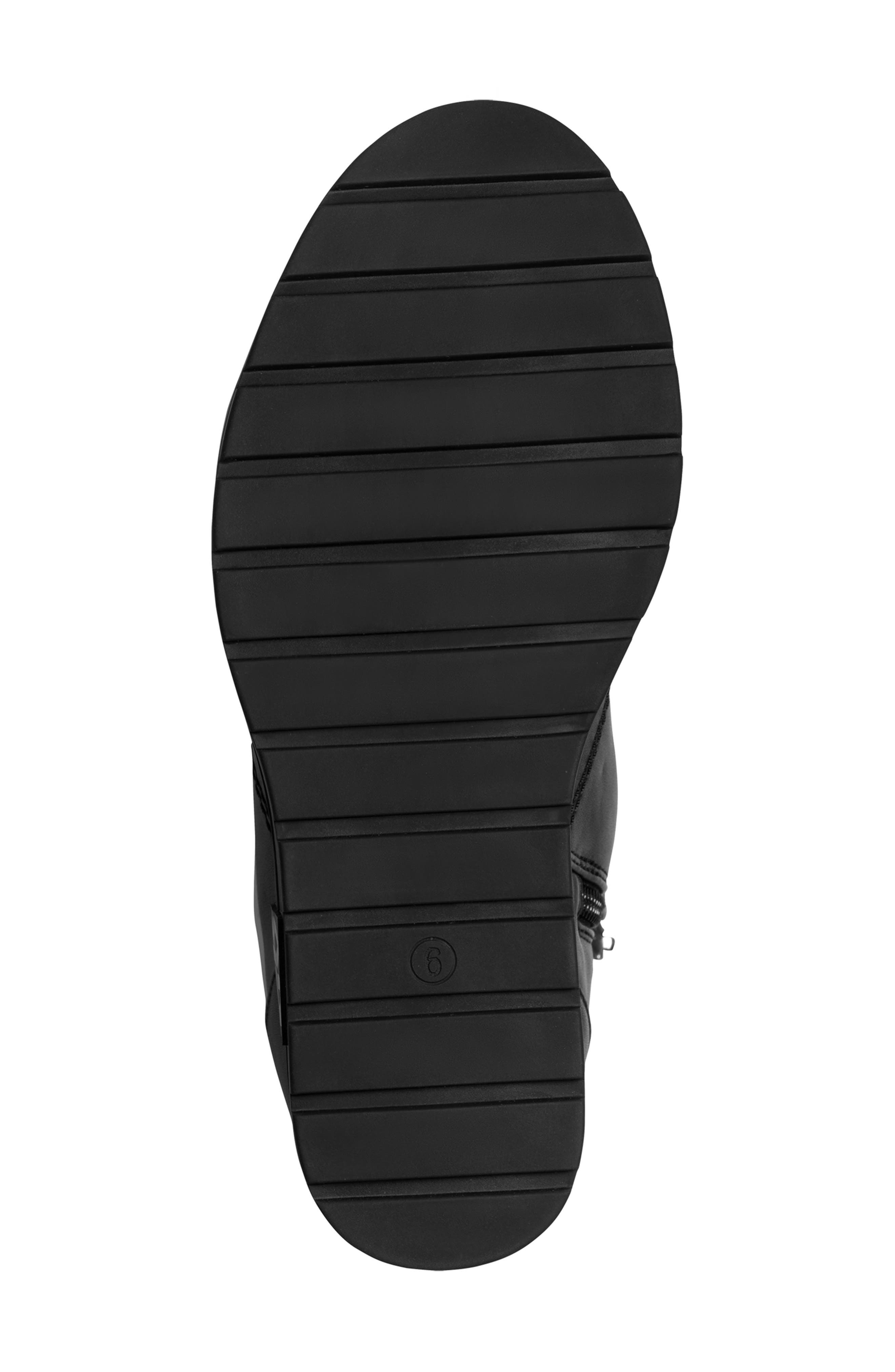 DKNY Clary Wedge Sneaker, Alternate, color, Black/ Silver