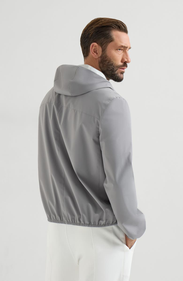 Brunello Cucinelli Nylon jacket, Alternate, color, Grey