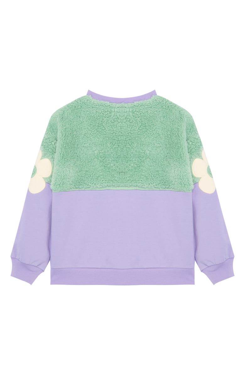 Peek Aren't You Curious Kids' Two-Tone Floral Sweatshirt, Alternate, color,