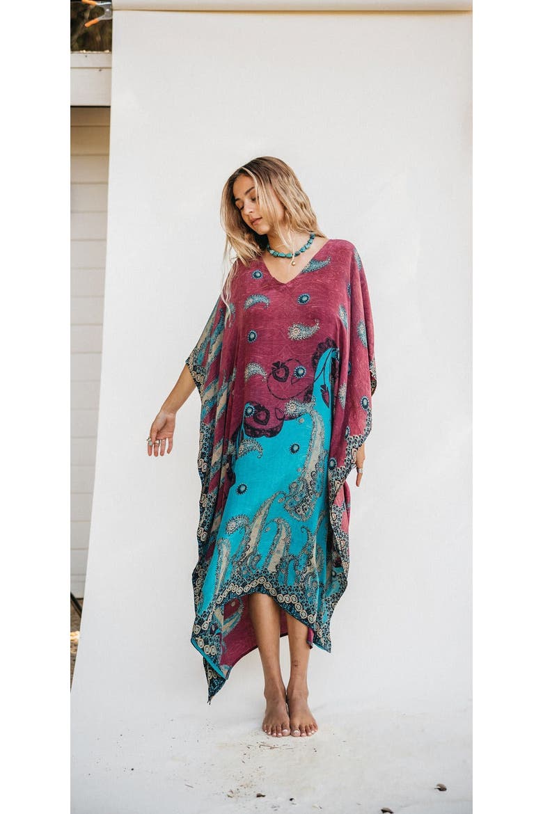 Long Caftan Daphne, Main, color, Purple & Blue