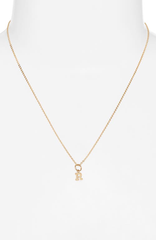 Nashelle Initial Pendant Necklace In Gold Fill - R