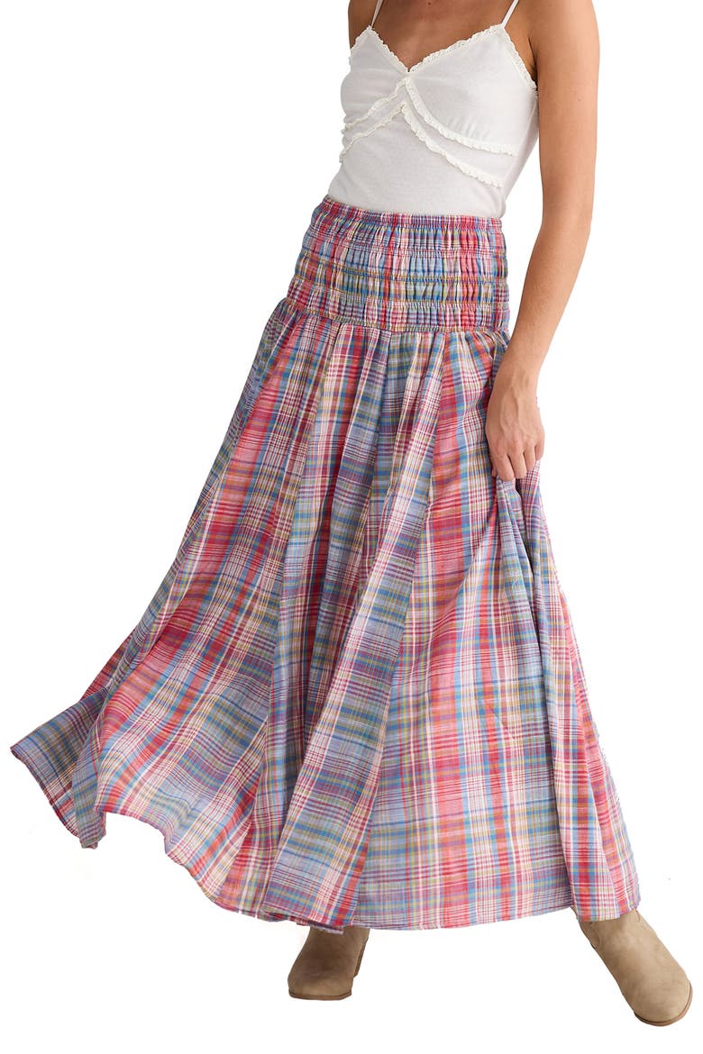 Balmoral Plaid Convertible Skirt Dress, Alternate, color, PICNIC CHECK