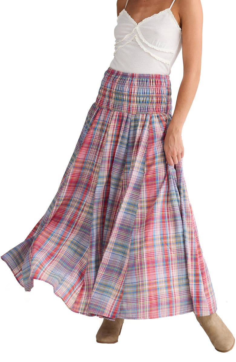 Talisman the Label Balmoral Plaid Convertible Skirt Dress, Alternate, color, Picnic Check