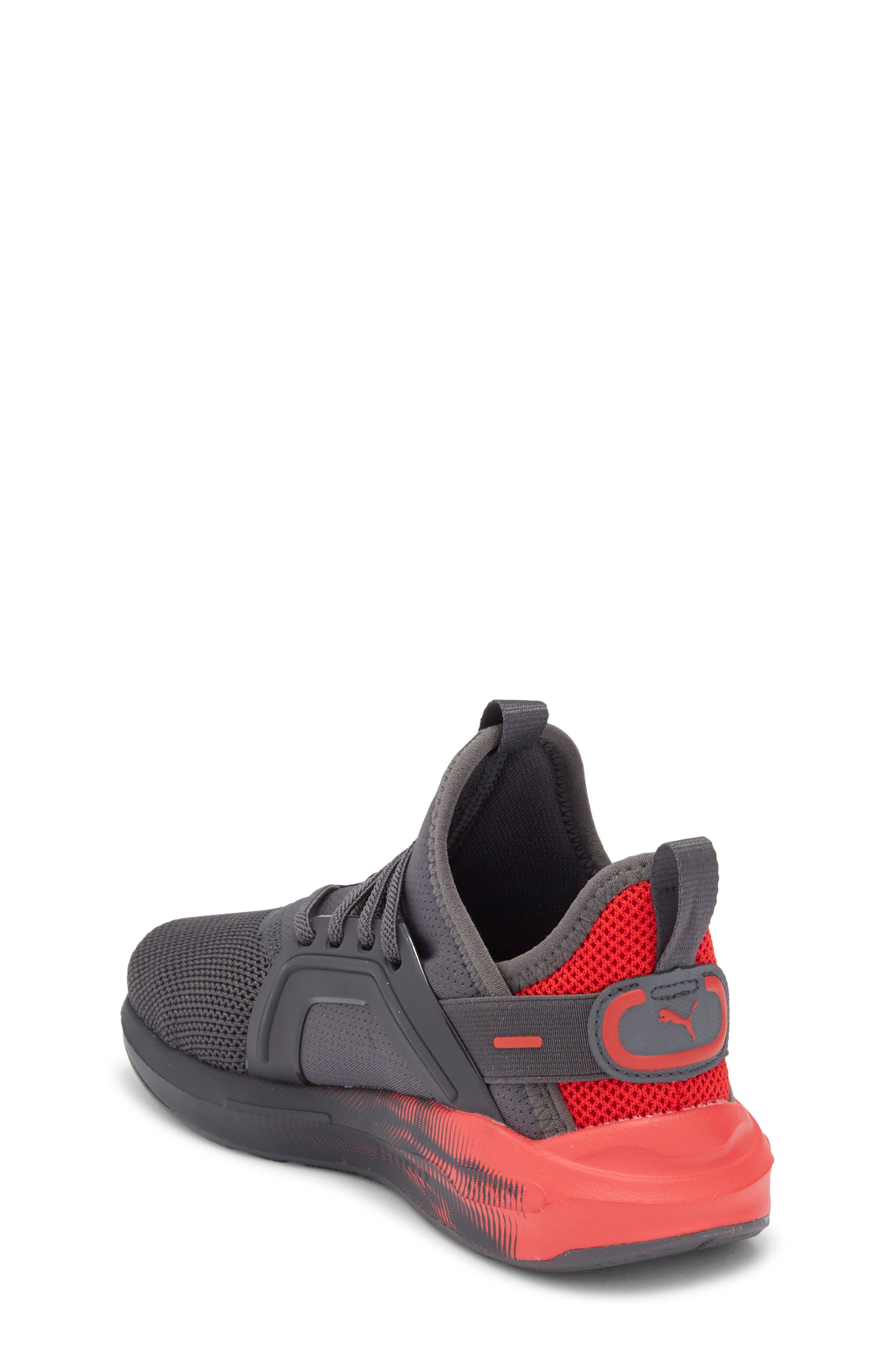 PUMA Kids' Soft Enzo 5 Sneaker, Alternate, color, Dusky Gray/ For All Time Red