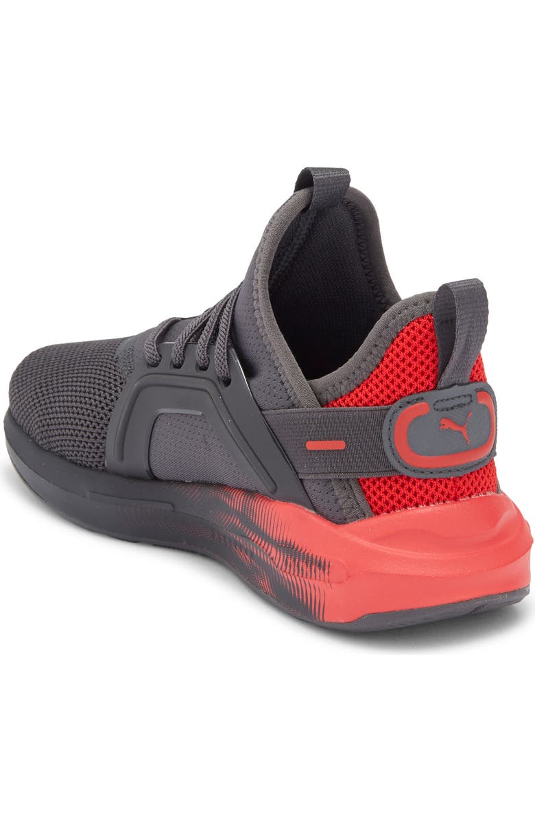 PUMA Kids' Soft Enzo 5 Sneaker, Alternate, color, Dusky Gray/ For All Time Red