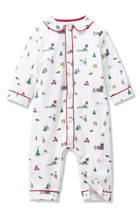 Cambridge Holiday Town One-Piece Brushed Twill Pajamas (Baby)