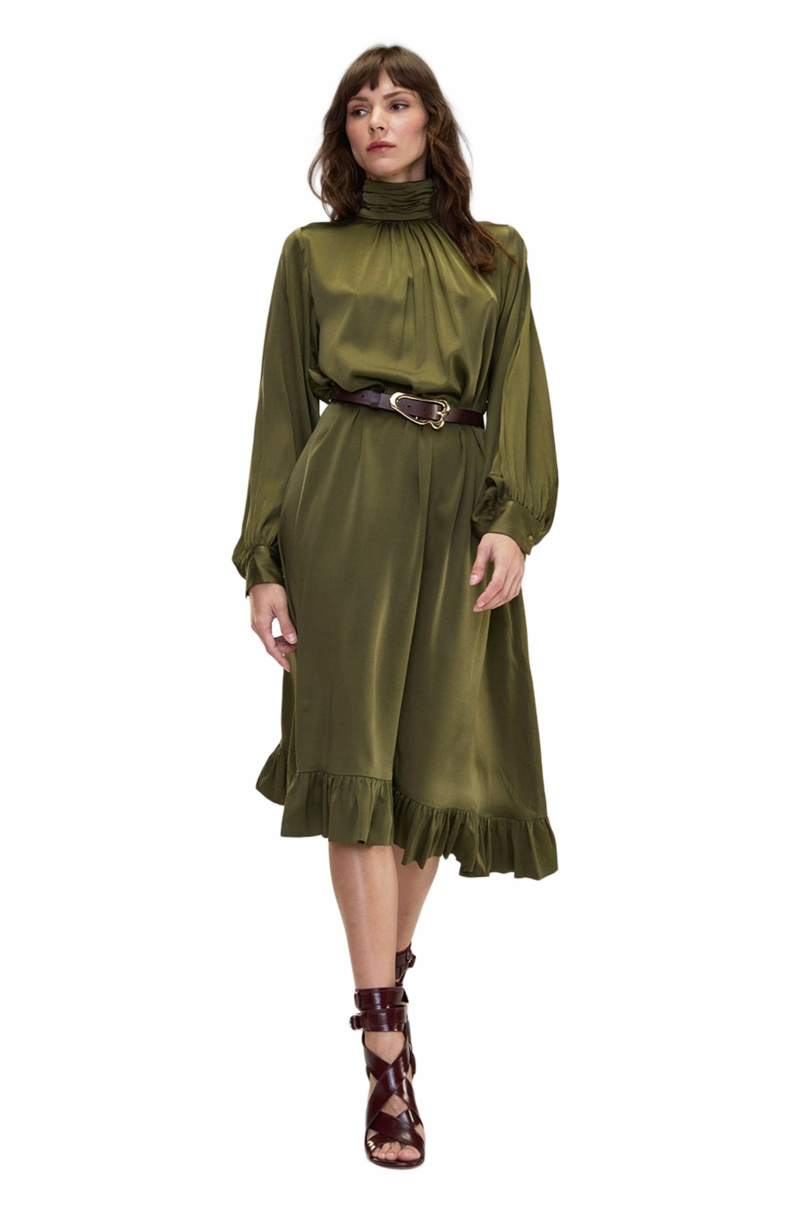 Monroe Silk Charmeuse Dress - image 4