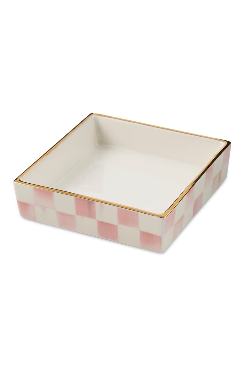 Rosy Check Cocktail Napkin Holder, Alternate, color, PINK