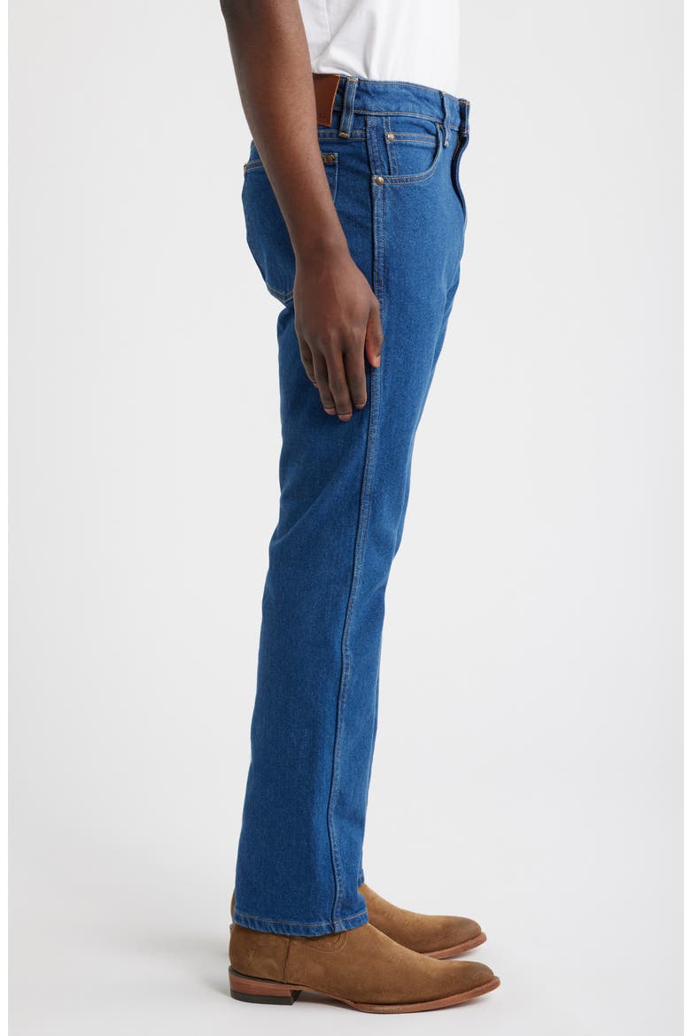 Slim Straight Heritage Denim Jeans, Alternate, color, MEDIUM BLUE