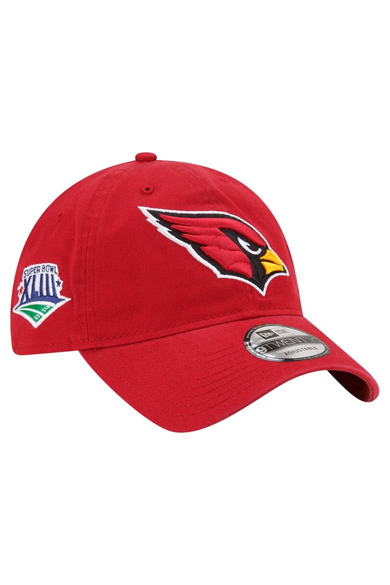 Men's New Era  Cardinal Arizona Cardinals Distinct 9TWENTY Adjustable Hat, Main, color, Cardinal