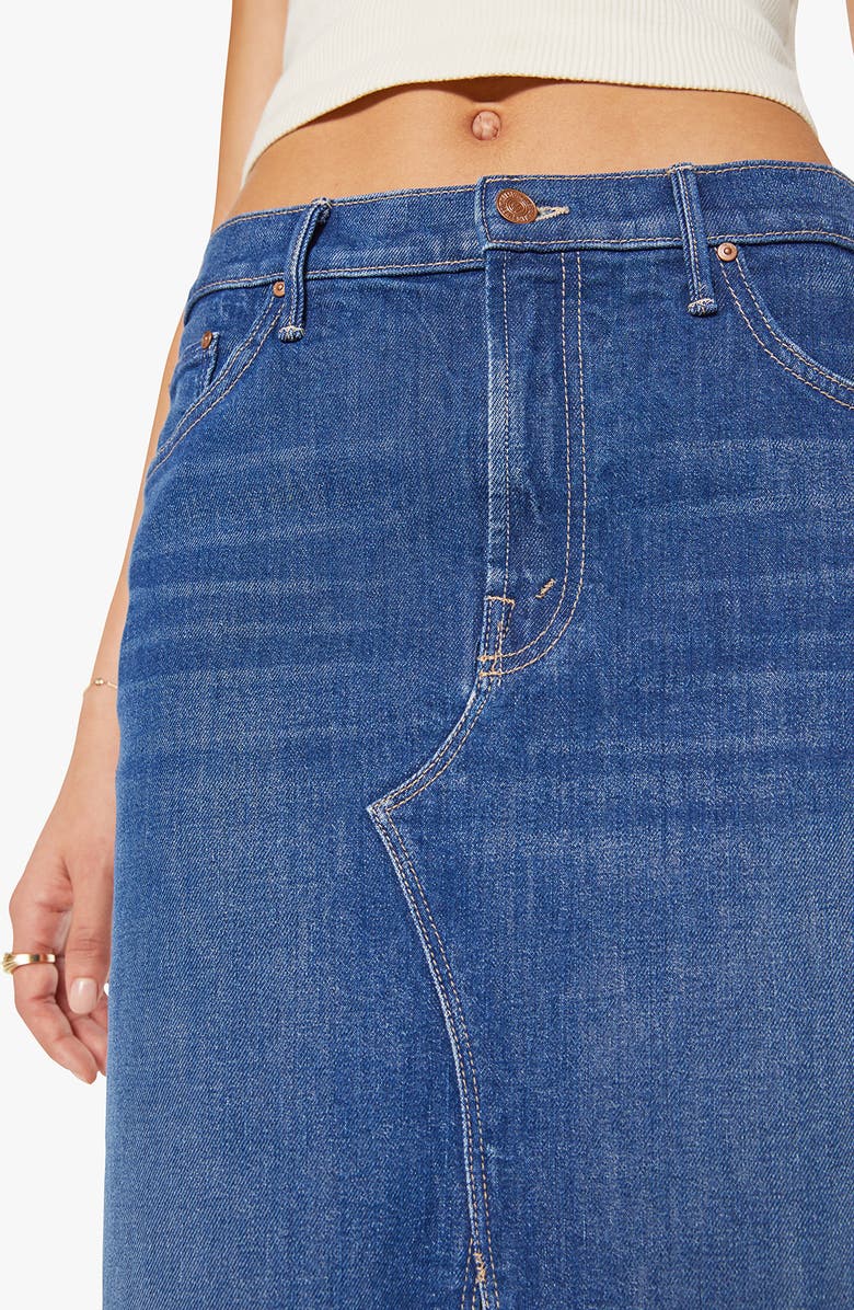 MOTHER The Ditcher Denim Midi Skirt, Alternate, color, 