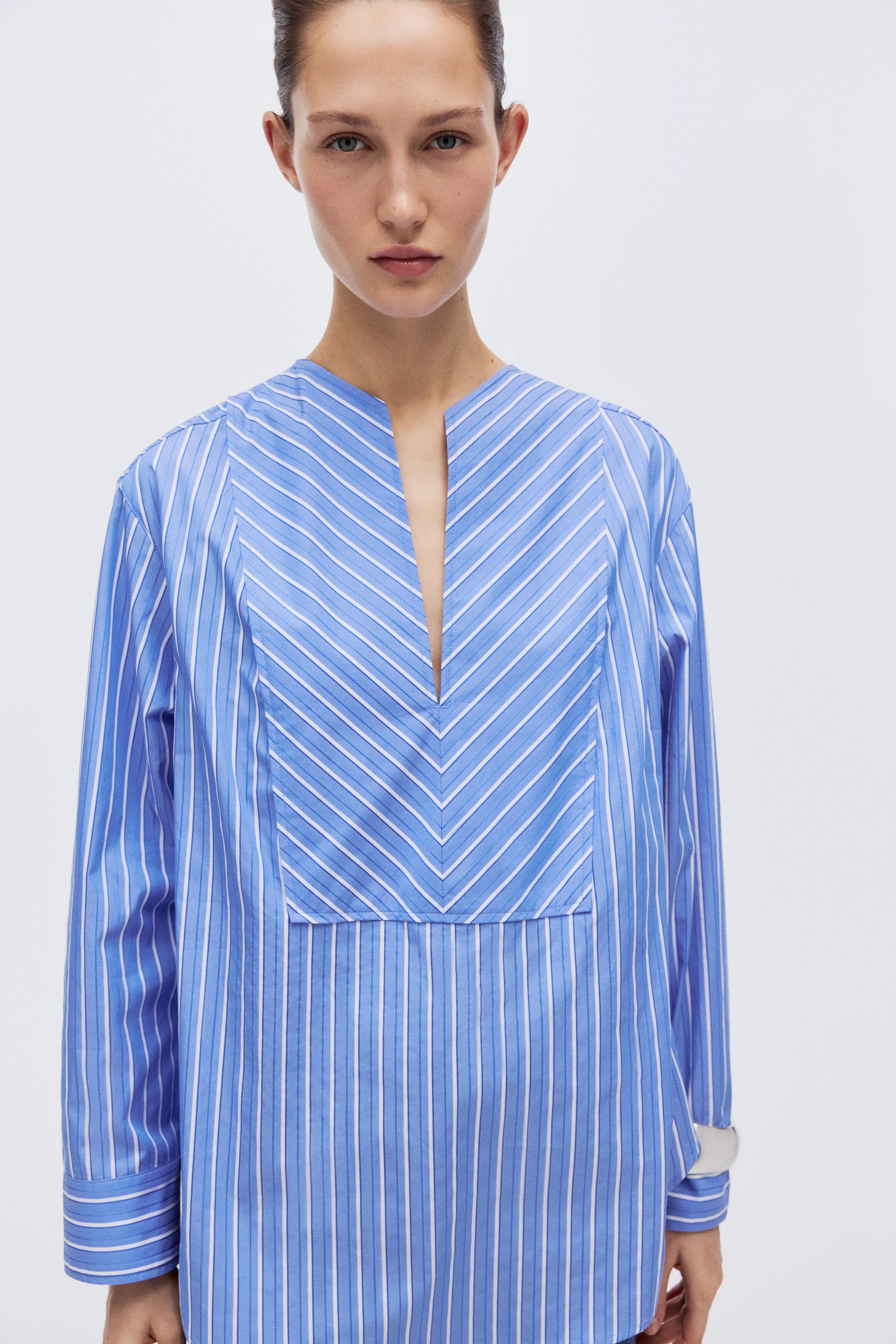Oversized cotton shirt - image 2