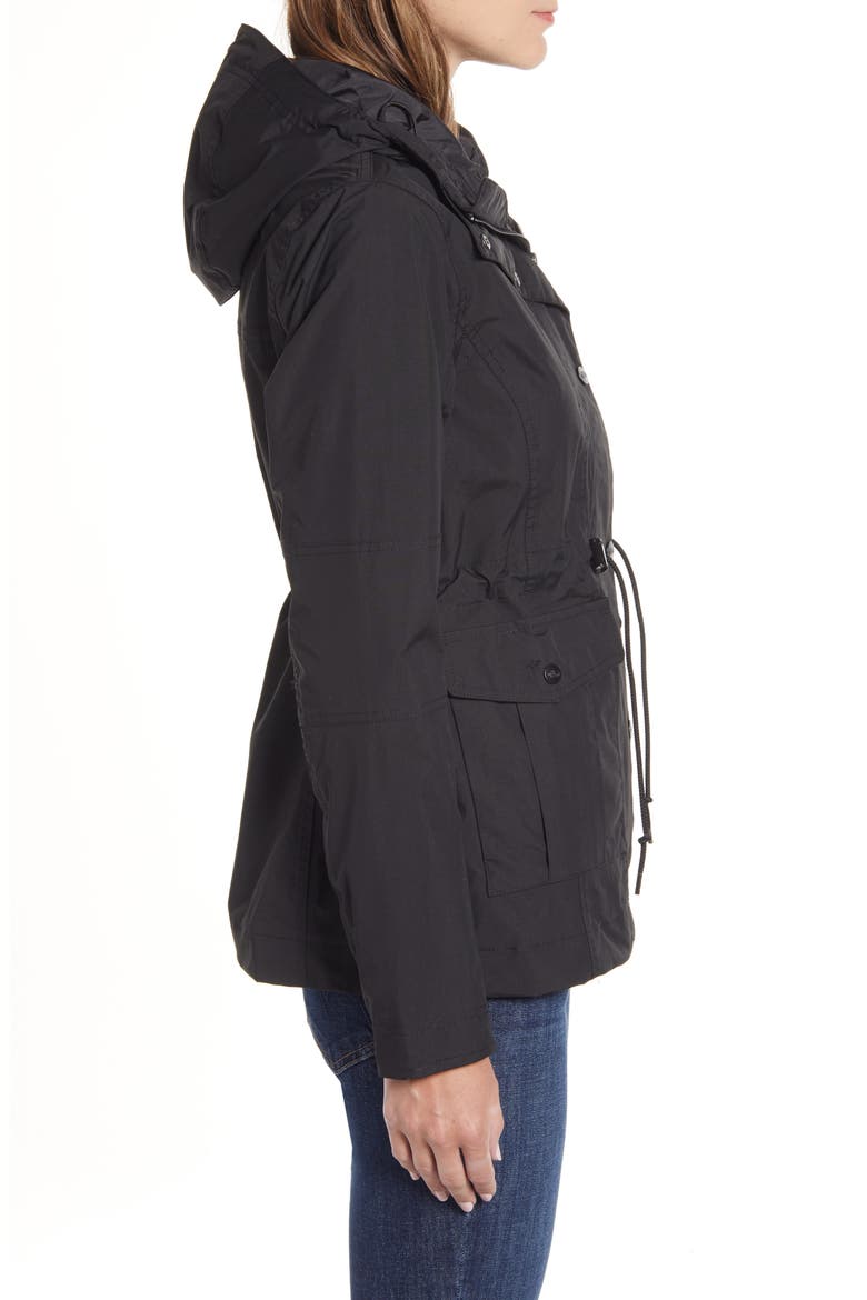 Zoomie Zoomie Hooded Waterproof Raincoat, Alternate, color, TNF BLACK