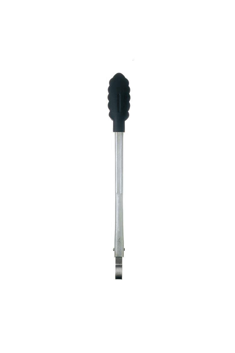9.5 Inch Silicone Locking Tongs, Alternate, color, Black