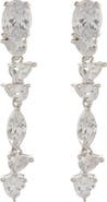 SUZY LEVIAN CZ Linear Drop Earrings