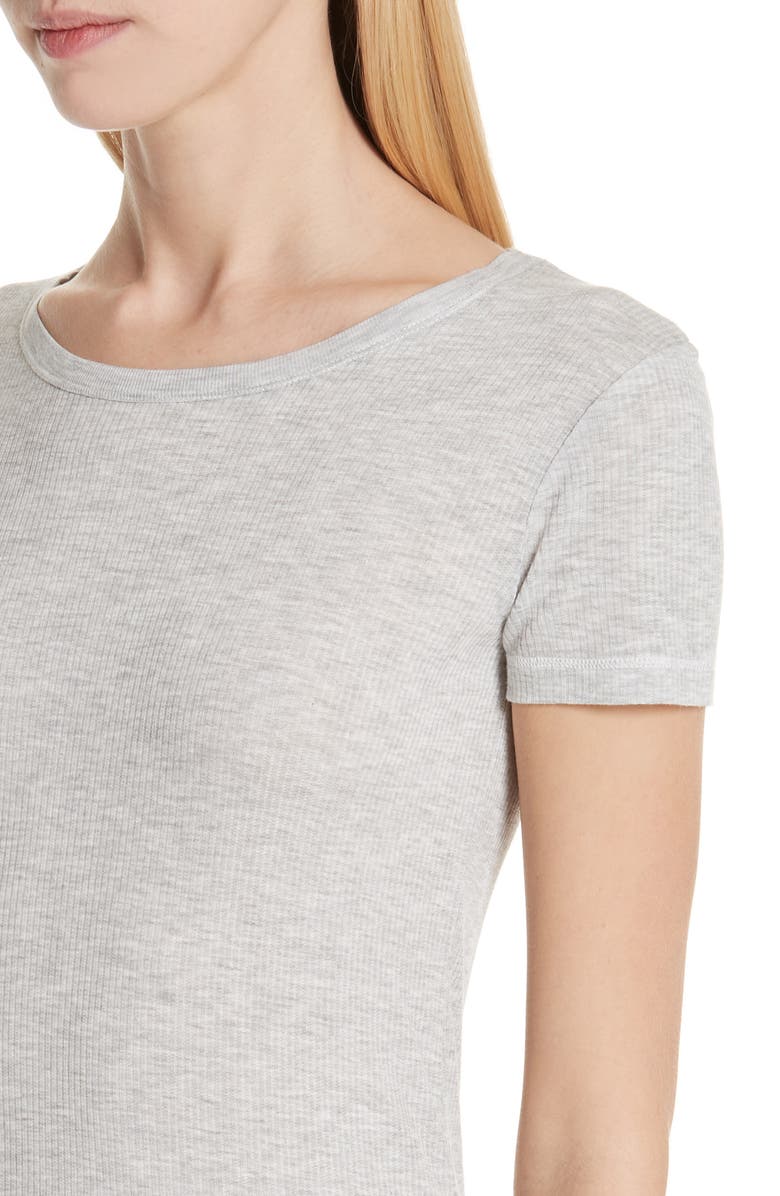 Majestic Filatures Ribbed Crewneck Tee, Alternate, color,