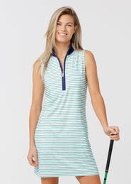 Cabana Life 1/4 Zip Sleeveless Sport Dress