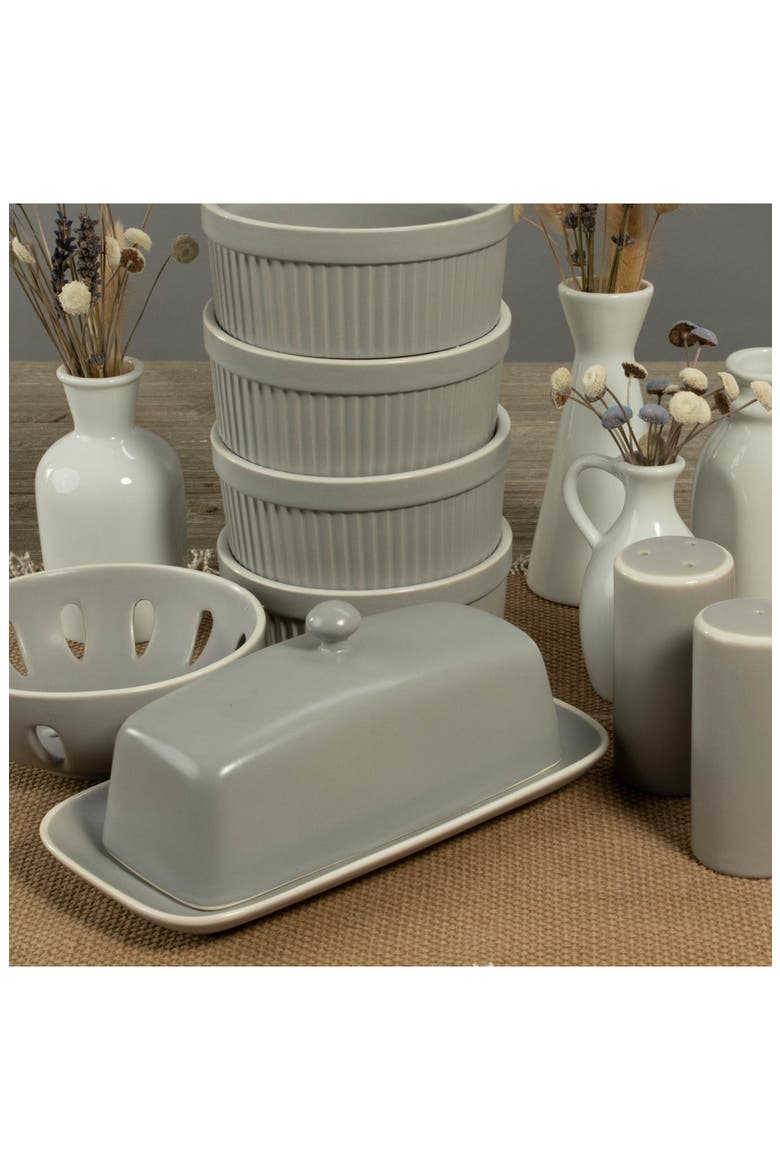 7-Piece Stoneware Tabletop Set, Alternate, color, STONE