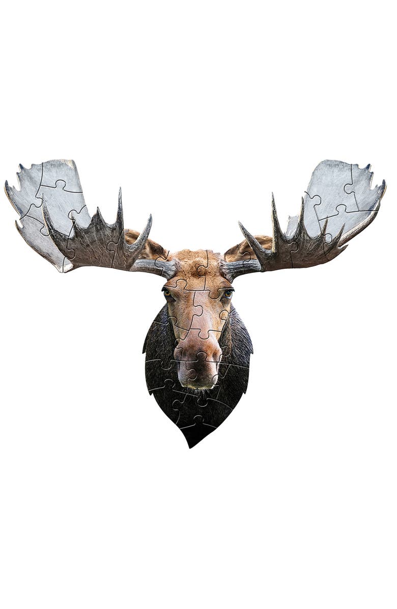 Madd Capp I Am Moose 24 Piece Animal Shaped Puzzle, Alternate, color, Multicolored