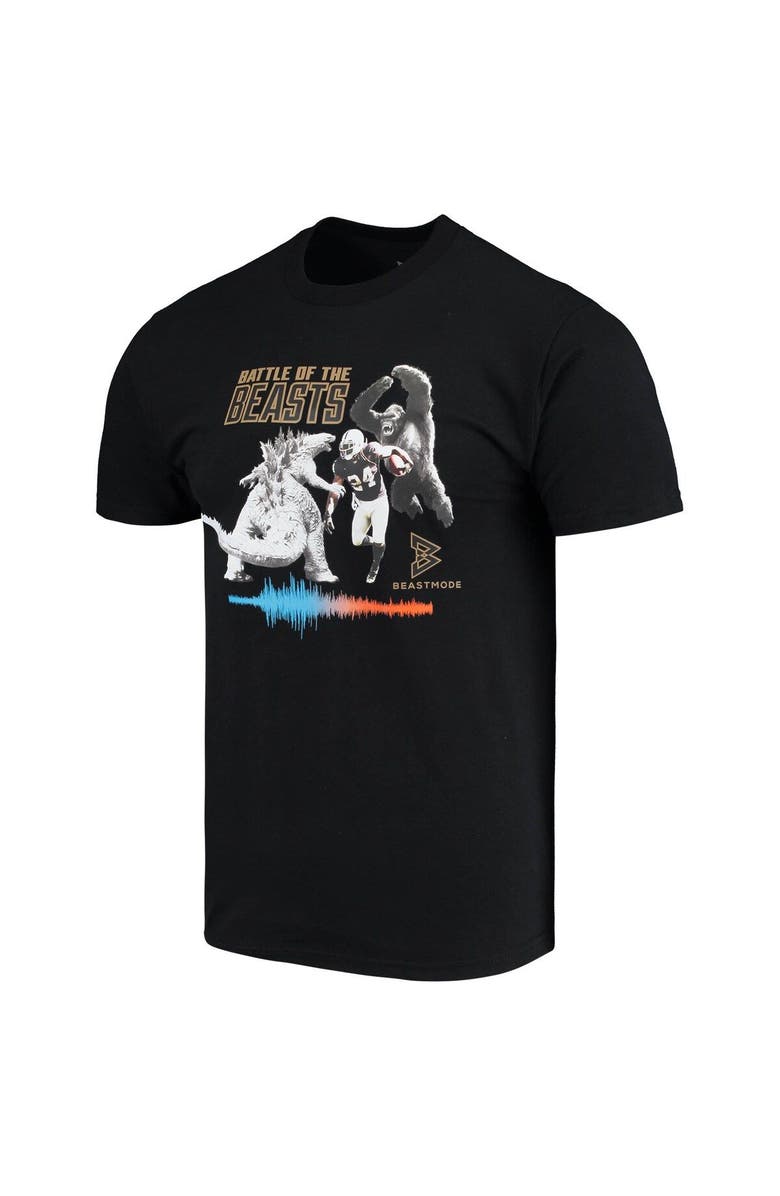 Beast Mode Men's Beast Mode Black Battle Of The Beasts T-Shirt, Alternate, color,