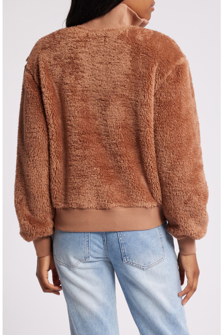 Janeann Half Zip Pullover, Alternate, color, CEDAR BARK