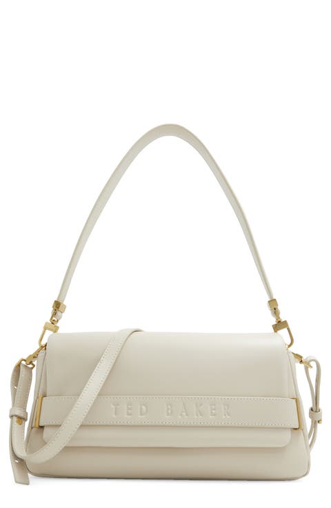 Debossed Leather Crossbody Bag