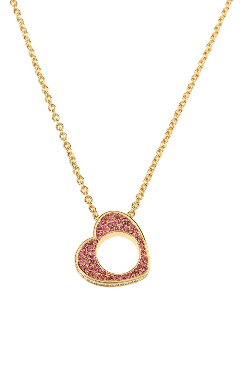 Kurt Geiger London Pavé Heart Pendant Necklace, Alternate, color, 
