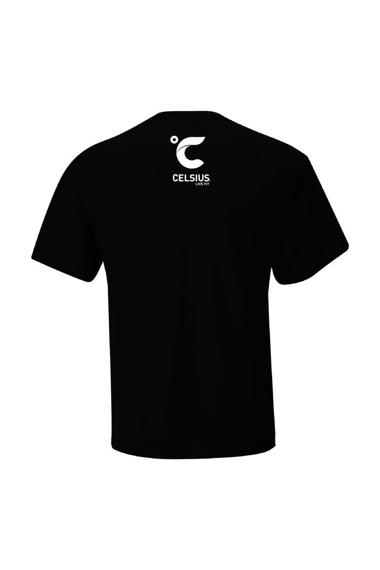 Men's Checkered Flag Sports  Black Corey LaJoie Celsius Car T-Shirt, Alternate, color, Black