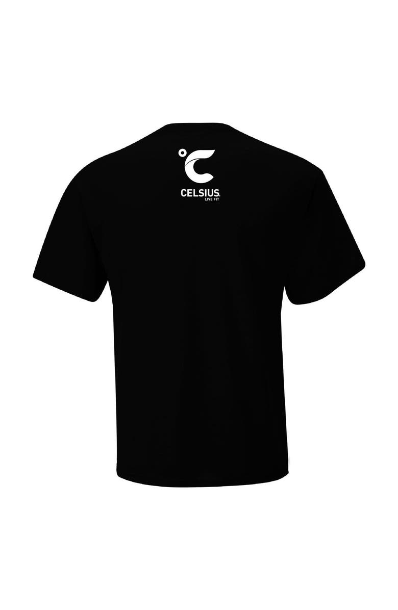 CHECKERED FLAG Men's Checkered Flag Sports Black Corey LaJoie Celsius Car T-Shirt, Alternate, color, Black