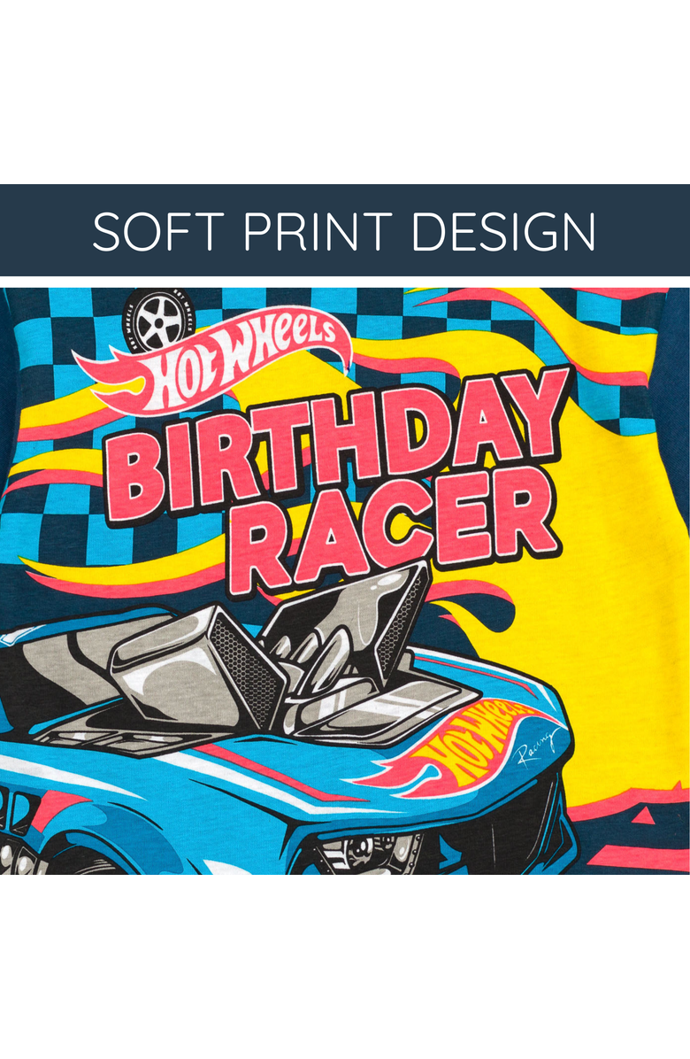 Hot Wheels Racing Birthday T-Shirt, Alternate, color, Racing Navy Blue