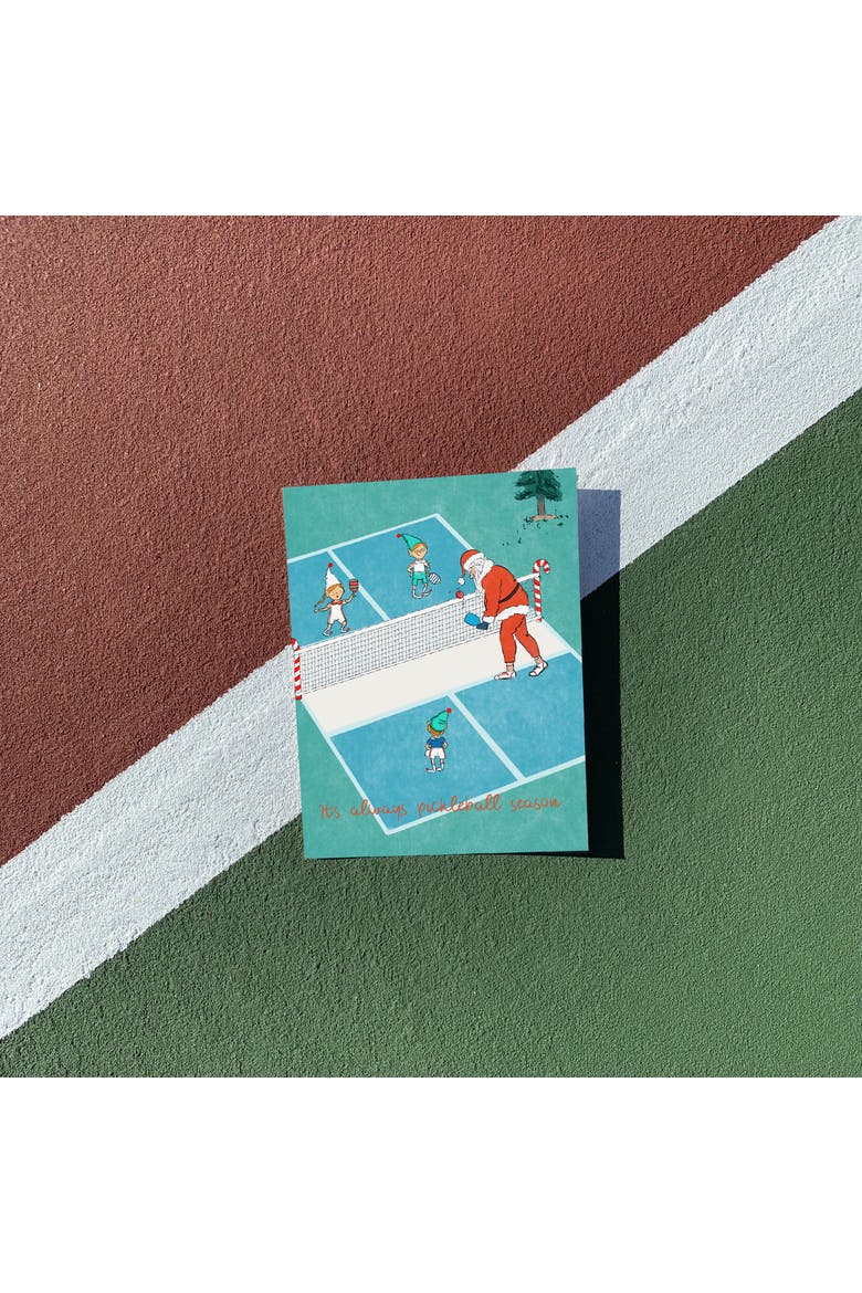 Holiday Winter Greeting Cards "It's Always Pickleball Season", Alternate, color, Multi-Pack