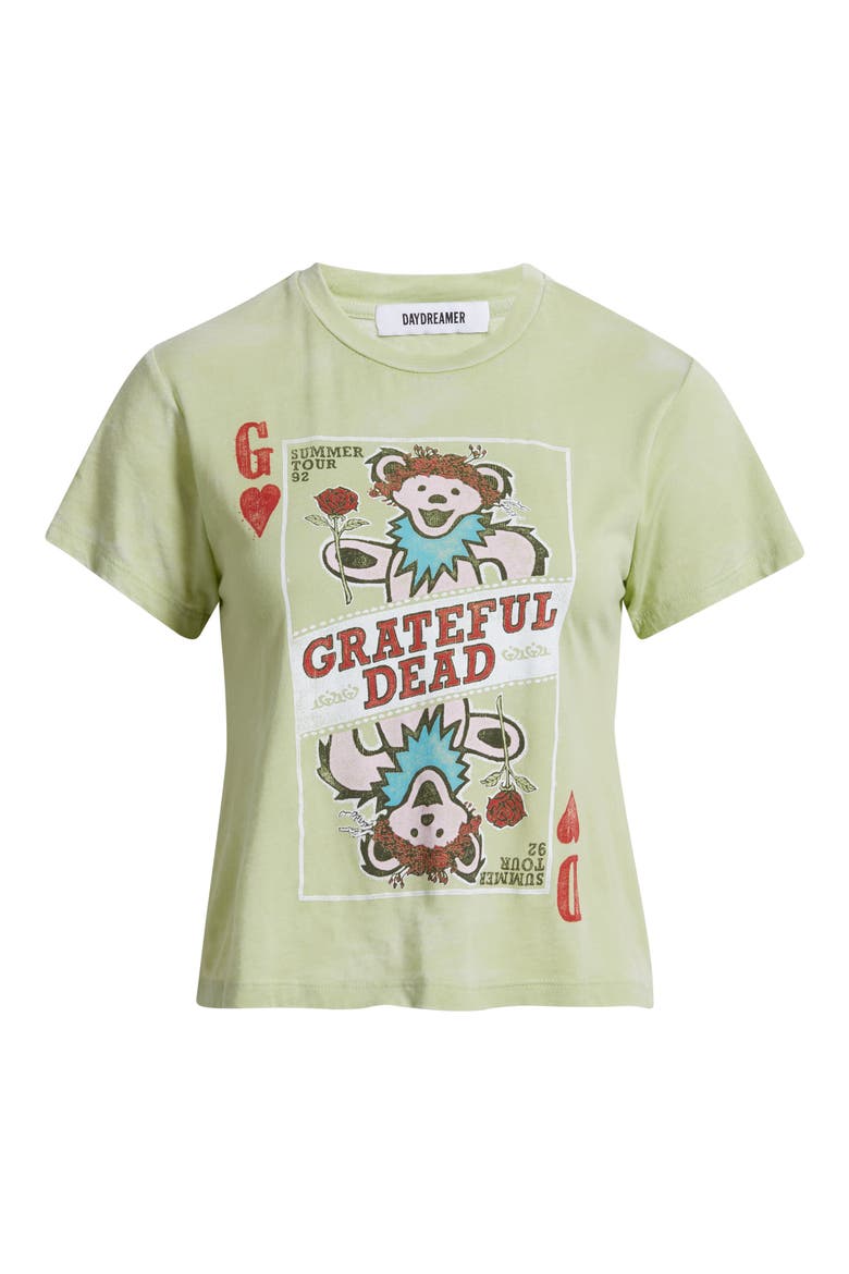 Grateful Dead Playing Card Graphic T-Shirt, Alternate, color, SEAFOAM GREEN