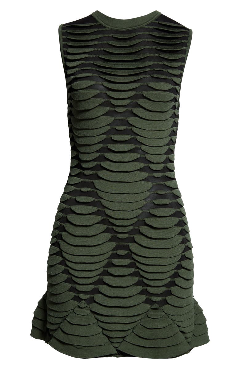 Alaïa 3D Python Effect Minidress, Alternate, color,