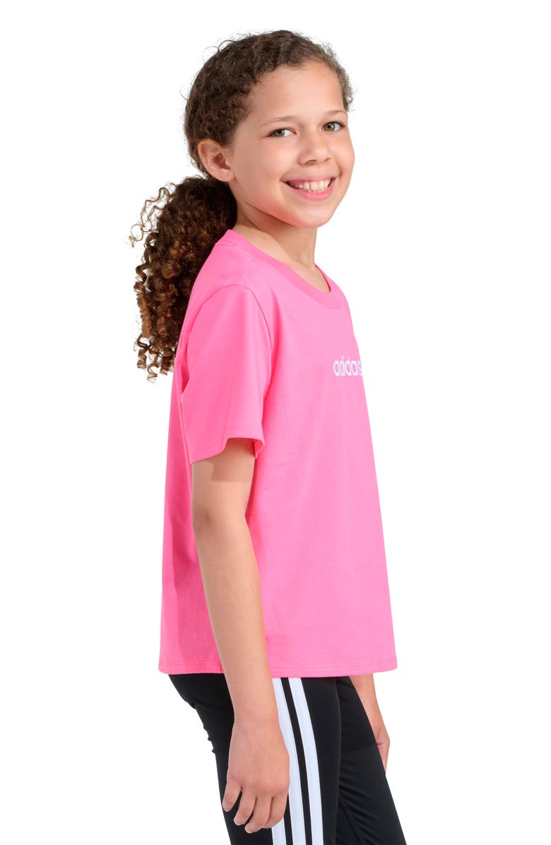 adidas Kids' Embroidered T-Shirt, Alternate, color, Lucid Pink