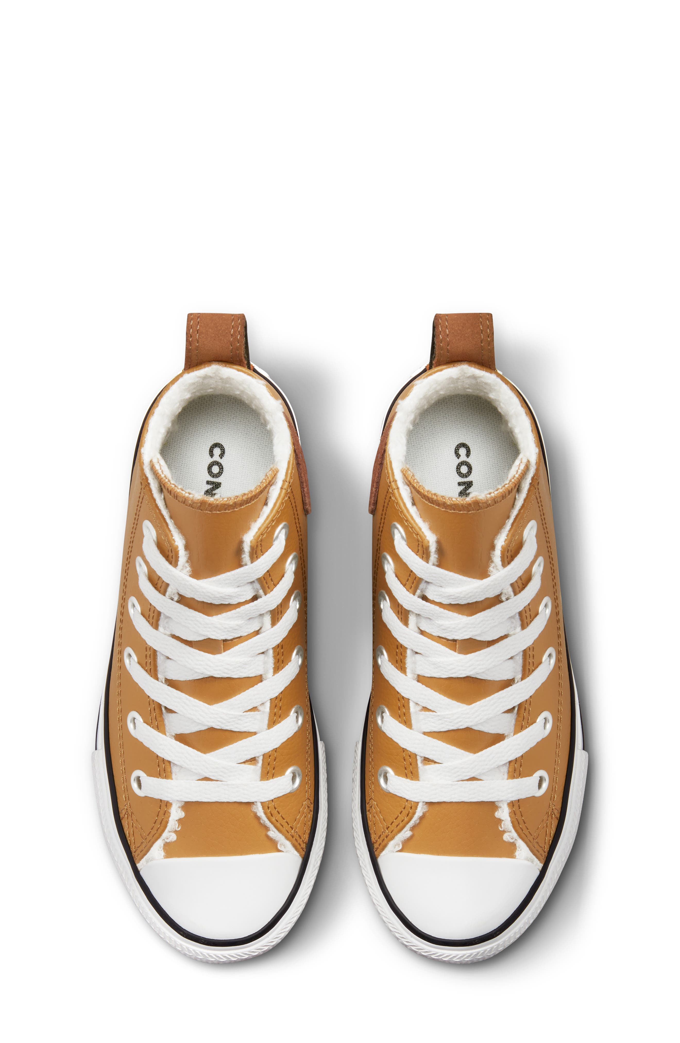 Converse Kids' Chuck Taylor<sup>®</sup> All Star<sup>®</sup> Hi Faux Shearling Sneaker, Alternate, color, 