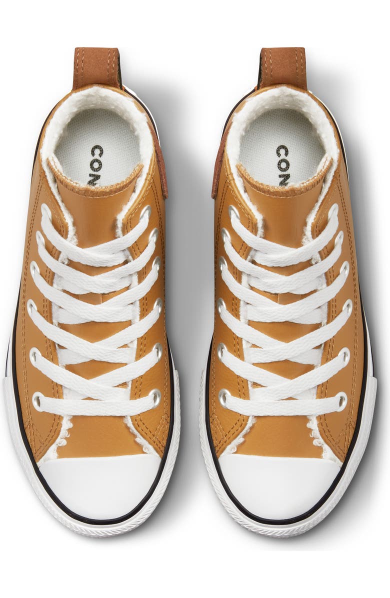 Converse Kids' Chuck Taylor<sup>®</sup> All Star<sup>®</sup> Hi Faux Shearling Sneaker, Alternate, color,