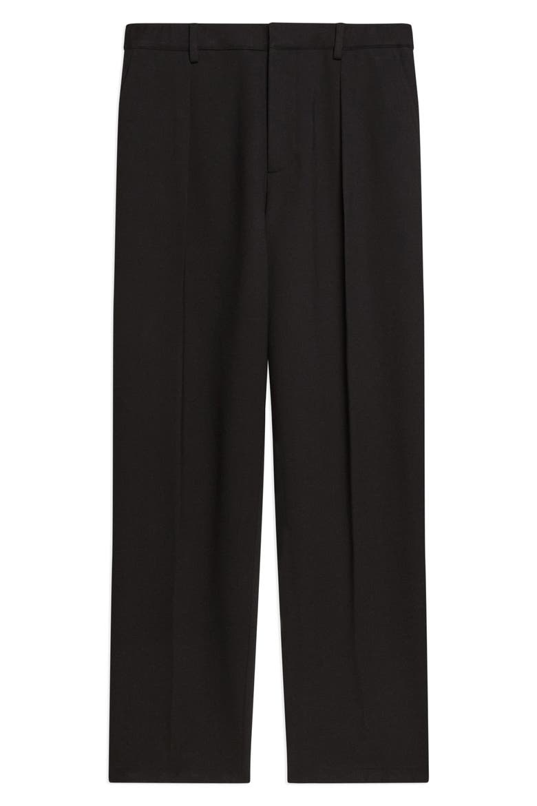 Zoot Pleat Front Modern Pants, Alternate, color, BLACK