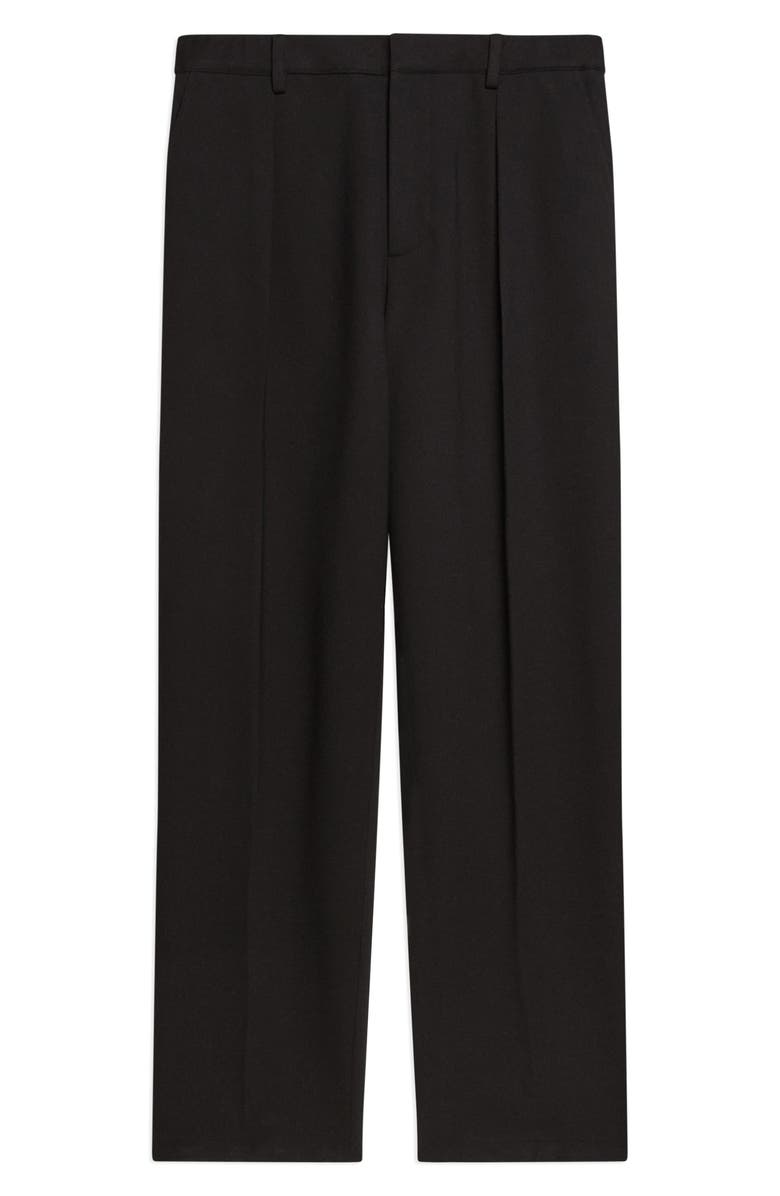 Helmut Lang Zoot Pleat Front Modern Pants, Alternate, color, Black