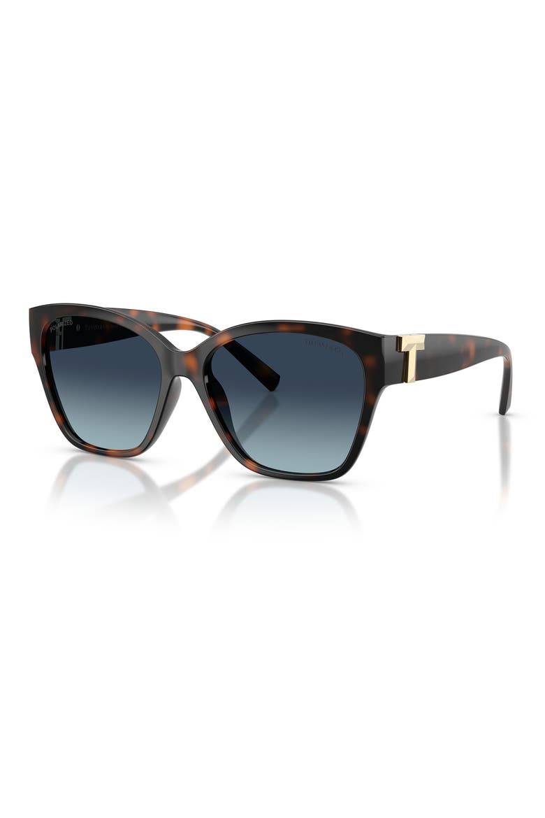 56mm Polarized Sunglasses, Alternate, color, HAVANA / AZURE GRADIENT BLUE POLAR