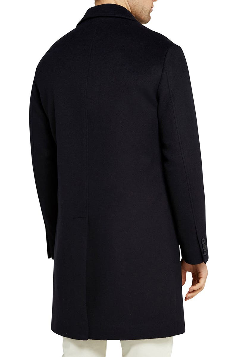 Ted Baker London Raydon Wool Coat, Alternate, color, Navy