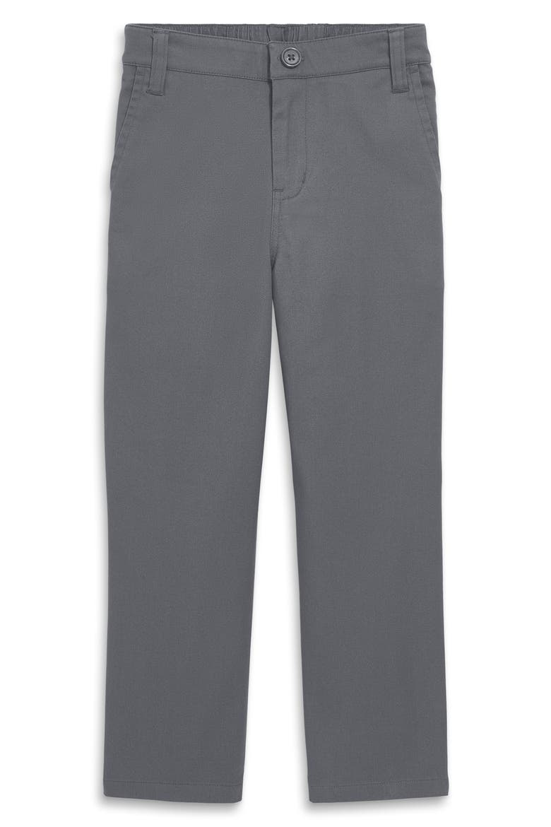 Kids' Stretch Chinos, Main, color, SLATE GRAY