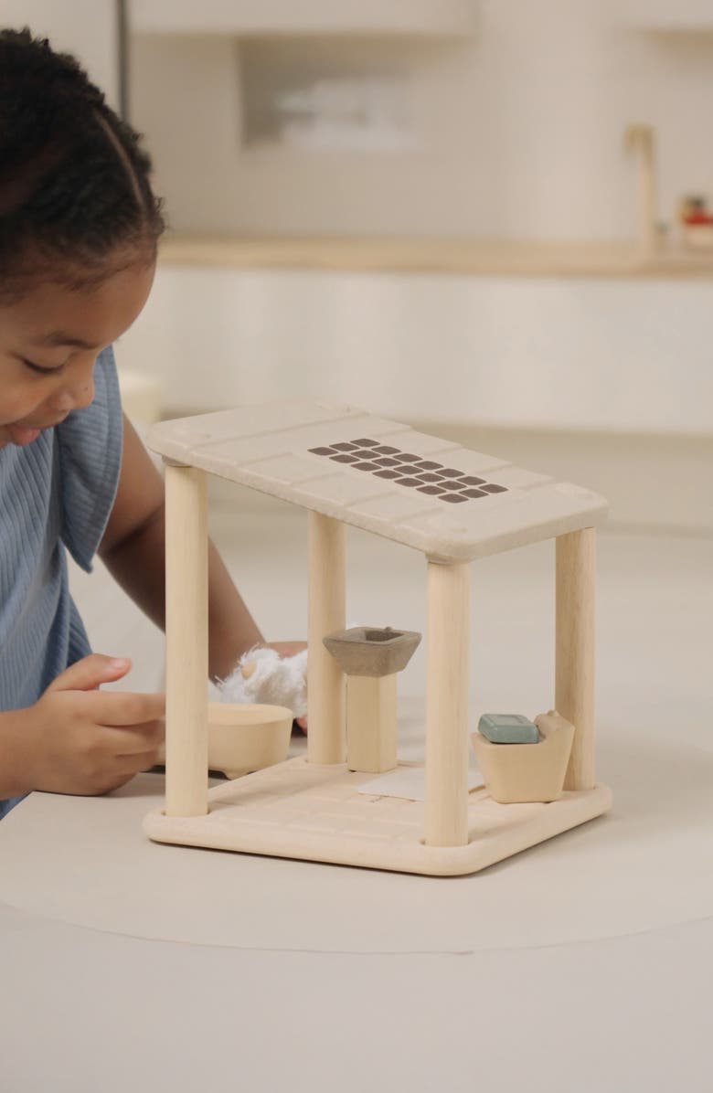 PlanToys<sup>®</sup> PlanSpace Bathroom Building Playset, Alternate, color, Brown