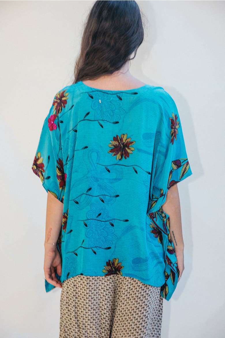 Mini Caftan Eterena, Alternate, color, Blue