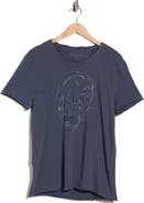 John Varvatos Embroidered Skull T-Shirt
