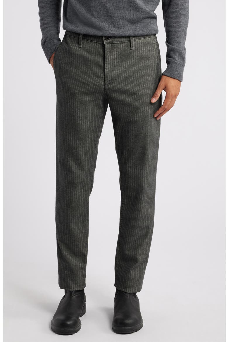 Kullen Brushed Cotton Blend Straight Leg Pants, Main, color, CAMBER GREY MULTI