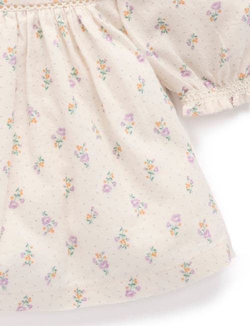 Purebaby Primrose Dress With Headband In Neutral