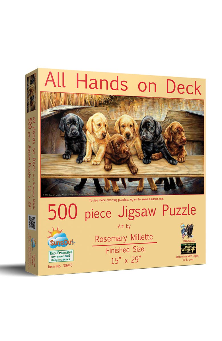 Sunsout All Hands on Deck 500 piece Jigsaw Puzzle for Adults, Main, color, Multicolor